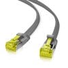 helos Patchkabel Cat.6a Ultraflach U/FTP AWG 32 grau 0,3m