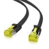helos Patchkabel Cat.6a Ultraflach U/FTP AWG 32 schwarz 15,0m ultra flaches Patchkabel für Verwendung bei beschränkten Raumverhältnissen , Premium Qualtät , U/FTP, geschirmt , mit Knickschutztülle , AWG 32 , Strapazierfähig , vergoldete Kontakte