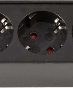 Brennenstuhl Ecolor Steckdosenleiste 4-fach mit Schalter & 2x USB-A schwarz 1,5m