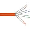 InLine® Verlegekabel Cat.7a, S/FTP (PiMF) 4x2x0,58 AWG23, 1200MHz, halogenfrei, orange, 500m