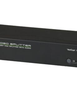 ATEN VS0104 Video-Splitter VGA/Audio 4-Port-Verteiler 450 MHz, schwarz