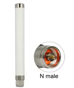 Delock LoRa 868 MHz Antenne N Stecker 1,89dBi omnidirektional starr outdoor weiß