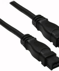 InLine® FireWire Kabel, IEEE1394 9pol Stecker / Stecker, schwarz, 1,8m, schwarz