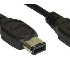 InLine® FireWire Kabel, IEEE1394 6pol Stecker / Stecker, schwarz, 1m, schwarz