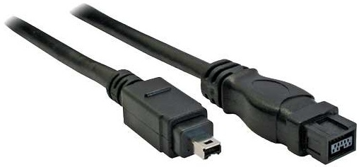 InLine® FireWire Kabel, IEEE1394 4pol Stecker zu 9pol Stecker, schwarz, 1m, schwarz InLine® FireWire Kabel, IEEE1394 4pol Stecker zu 9pol Stecker, schwarz, 1m, schwarz