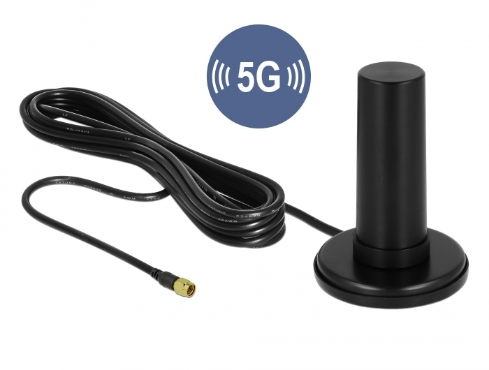 Delock 5G LTE Antenne SMA Stecker 0 - 3 dBi starr omnidirektional Delock 5G LTE Antenne SMA Stecker 0 - 3 dBi starr omnidirektional