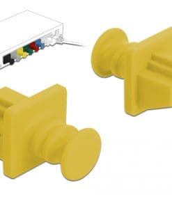 Delock Staubschutz für RJ45 Buchse 10 Stück gelb