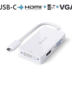 PureLink USB-C auf Multiport Adapter - iSerie - weiß - 0,10m