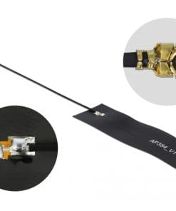 Delock LoRa Antenne 863-928 MHz® I MHF Stecker 1,68 dBi 15 cm 1.13 FPC schwarz