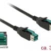 Delock PoweredUSB Kabel Stecker 12 V > PoweredUSB Stecker 12 V 3 m für POS