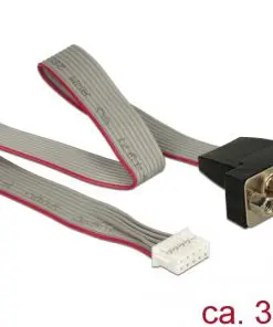 Delock Kabel seriell Pfostenbuchse > 1 x DB9 Stecker 2 mm Pinabstand Belegung: