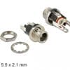 Delock Steckverbinder DC 5,5 x 2,1 x 9,5 mm Buchse zum Einbau