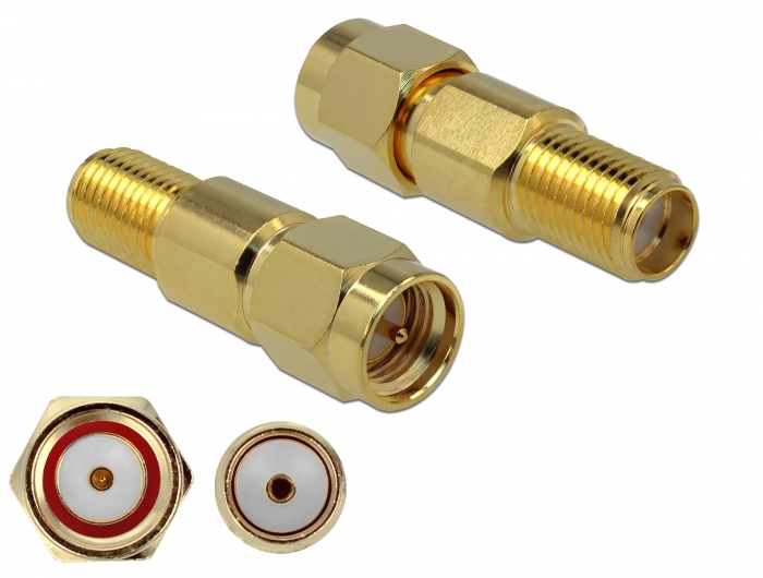Delock Adapter SMA Stecker zu SMA Buchse 3 GHz Delock Adapter SMA Stecker zu SMA Buchse 3 GHz