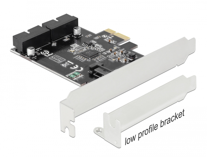 Delock PCI Express Karte zu 2 x intern USB 3.0 Pfostenstecker Delock PCI Express Karte zu 2 x intern USB 3.0 Pfostenstecker