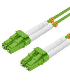helos LWL OM5 Patchkabel Duplex LSZH 2,0mm LC/LC lindgrün 1,5m