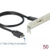 Delock Slotblech mit 1 x USB Type-C Port