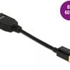 Delock Mini DisplayPort 1.4 zu DisplayPort Adapter mit Einrastfunktion 8K 60 Hz