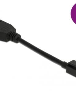 Delock Mini DisplayPort 1.4 zu DisplayPort Adapter mit Einrastfunktion 8K 60 Hz