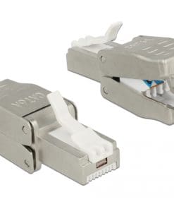 Delock RJ45 Stecker Cat.6A STP werkzeugfrei