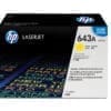 HP 643A Gelb Original LaserJet Tonerkartusche HP 643 LaserJet Verbrauchsmaterialien liefern schnell einfache und brillante Druckergebnisse. Der neue HP ColorSphere Toner optimiert zusammen mit dem Drucksystem die Qualität und Zuverlässigkeit – für höhere Produktivität und geringere Druckkosten.