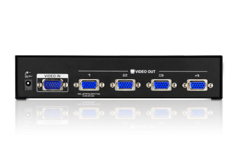 ATEN VS134A Video-Splitter S-VGA 4-fach Monitor-Verteiler, 450MHz ATEN VS134A Video-Splitter S-VGA 4-fach Monitor-Verteiler, 450MHz – Bild 2