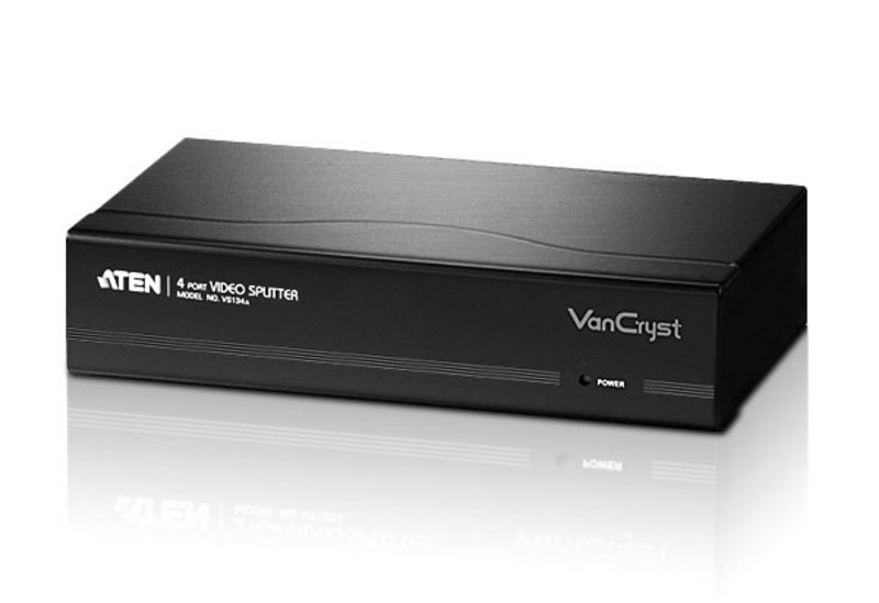 ATEN VS134A Video-Splitter S-VGA 4-fach Monitor-Verteiler, 450MHz ATEN VS134A Video-Splitter S-VGA 4-fach Monitor-Verteiler, 450MHz
