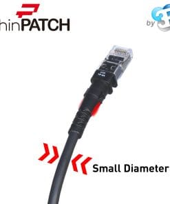 Patchsee Patchkabel ThinPatch FTP CAT 6a schwarz 1,5m