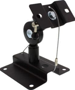 InLine® Lautsprecher Wandhalterung bis 15kg, 2er Set, schwarz, schwarz