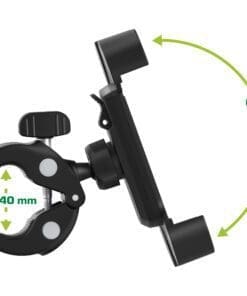 InLine® One Click Easy 3 Drive & Ride Set mit Universalklemme und Lüftungsgitter-Clip – Bild 5