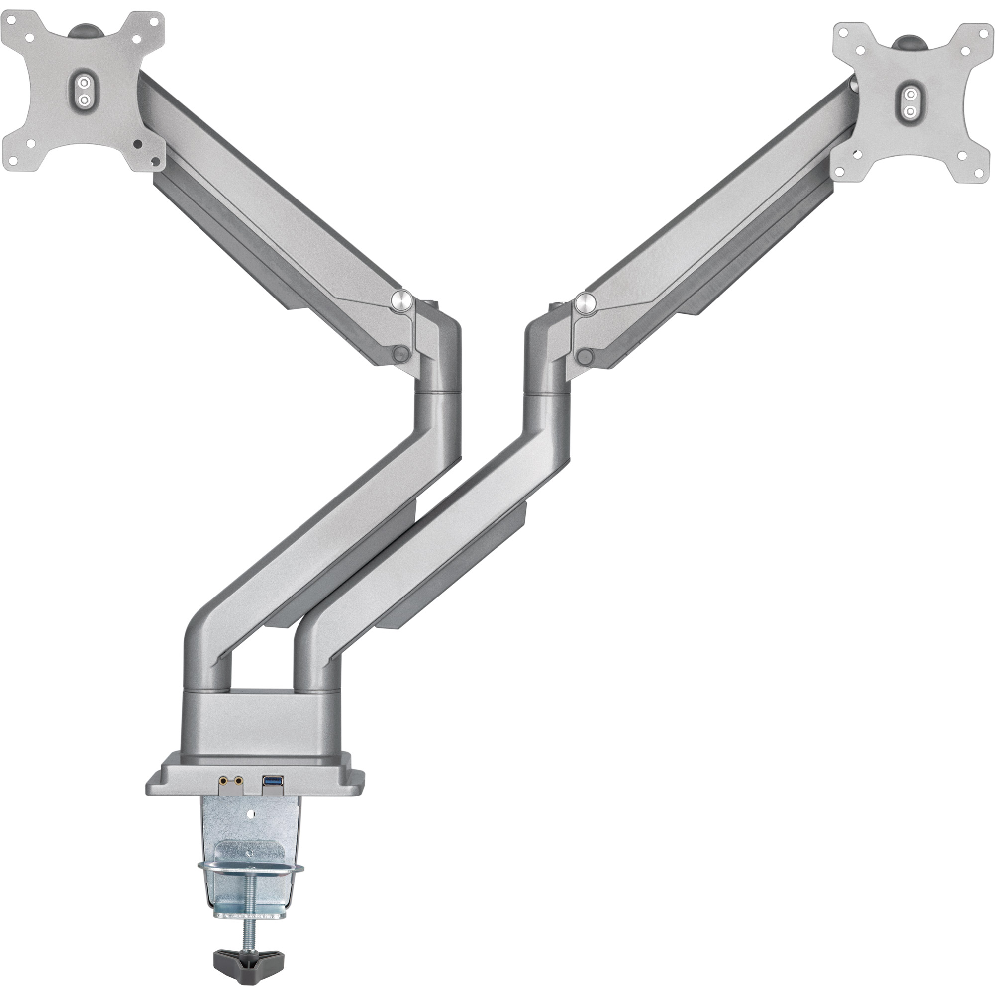 InLine® Tischhalterung mit Lifter und USB/Audio, beweglich, für zwei Monitore bis 81cm (32"), max. 9kg InLine® Tischhalterung mit Lifter und USB/Audio, beweglich, für zwei Monitore bis 81cm (32"), max. 9kg – Bild 3
