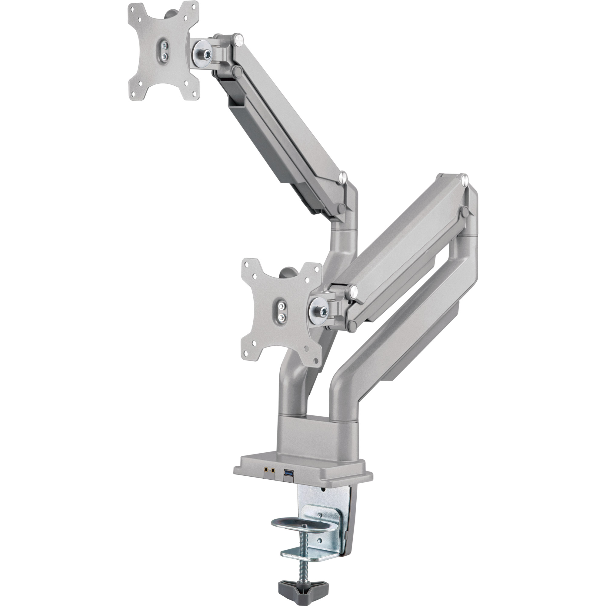 InLine® Tischhalterung mit Lifter und USB/Audio, beweglich, für zwei Monitore bis 81cm (32"), max. 9kg InLine® Tischhalterung mit Lifter und USB/Audio, beweglich, für zwei Monitore bis 81cm (32"), max. 9kg – Bild 5