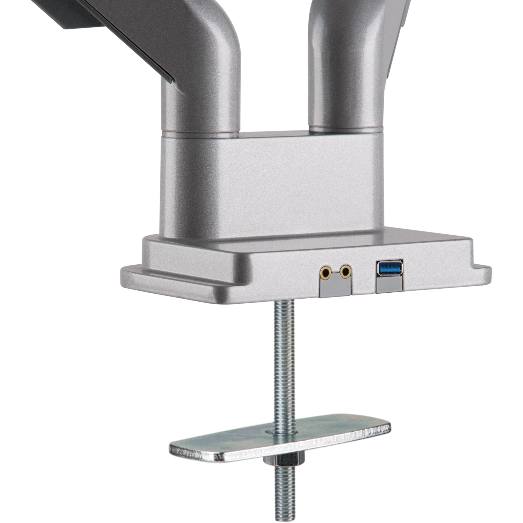 InLine® Tischhalterung mit Lifter und USB/Audio, beweglich, für zwei Monitore bis 81cm (32"), max. 9kg InLine® Tischhalterung mit Lifter und USB/Audio, beweglich, für zwei Monitore bis 81cm (32"), max. 9kg – Bild 7