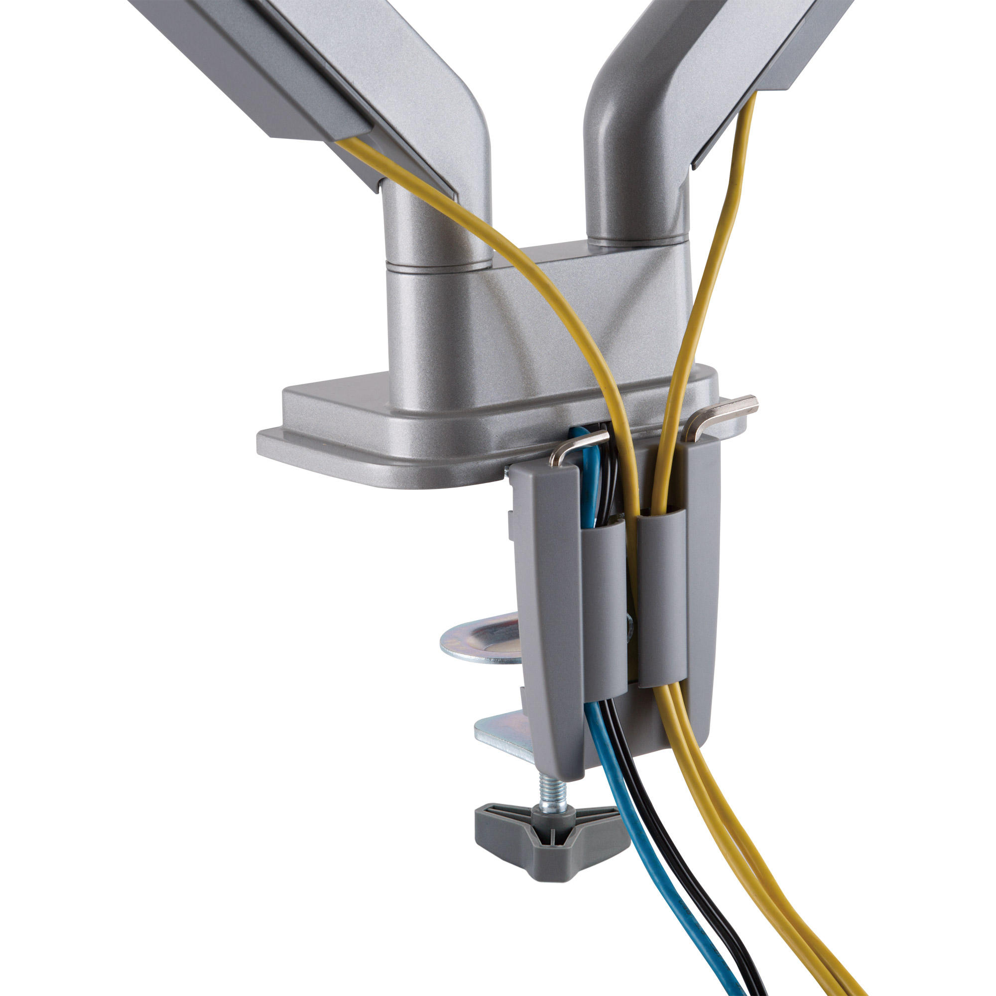 InLine® Tischhalterung mit Lifter und USB/Audio, beweglich, für zwei Monitore bis 81cm (32"), max. 9kg InLine® Tischhalterung mit Lifter und USB/Audio, beweglich, für zwei Monitore bis 81cm (32"), max. 9kg – Bild 8