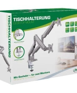 InLine® Tischhalterung mit Lifter und USB/Audio, beweglich, für zwei Monitore bis 81cm (32"), max. 9kg InLine® Tischhalterung mit Lifter und USB/Audio, beweglich, für zwei Monitore bis 81cm (32"), max. 9kg – Bild 10