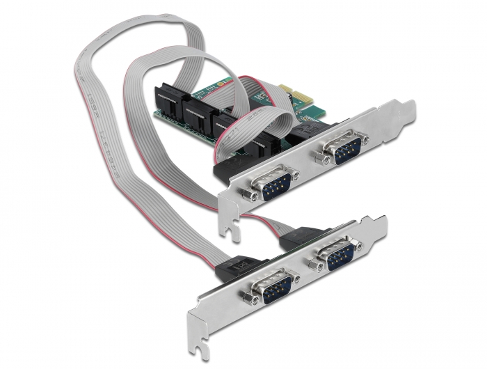 Delock PCI Express Karte zu 4 x Seriell RS-232 Delock PCI Express Karte zu 4 x Seriell RS-232