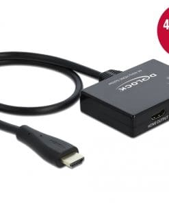 Delock HDMI Splitter 1 x HDMI in > 2 x HDMI out 4K 60 Hz