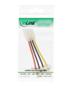 InLine® Stromadapter, 8,89cm (3,5") Buchse zu 13,34cm (5,25") Stecker gewinkelt, 6cm InLine® Stromadapter, 8,89cm (3,5") Buchse zu 13,34cm (5,25") Stecker gewinkelt, 6cm – Bild 3