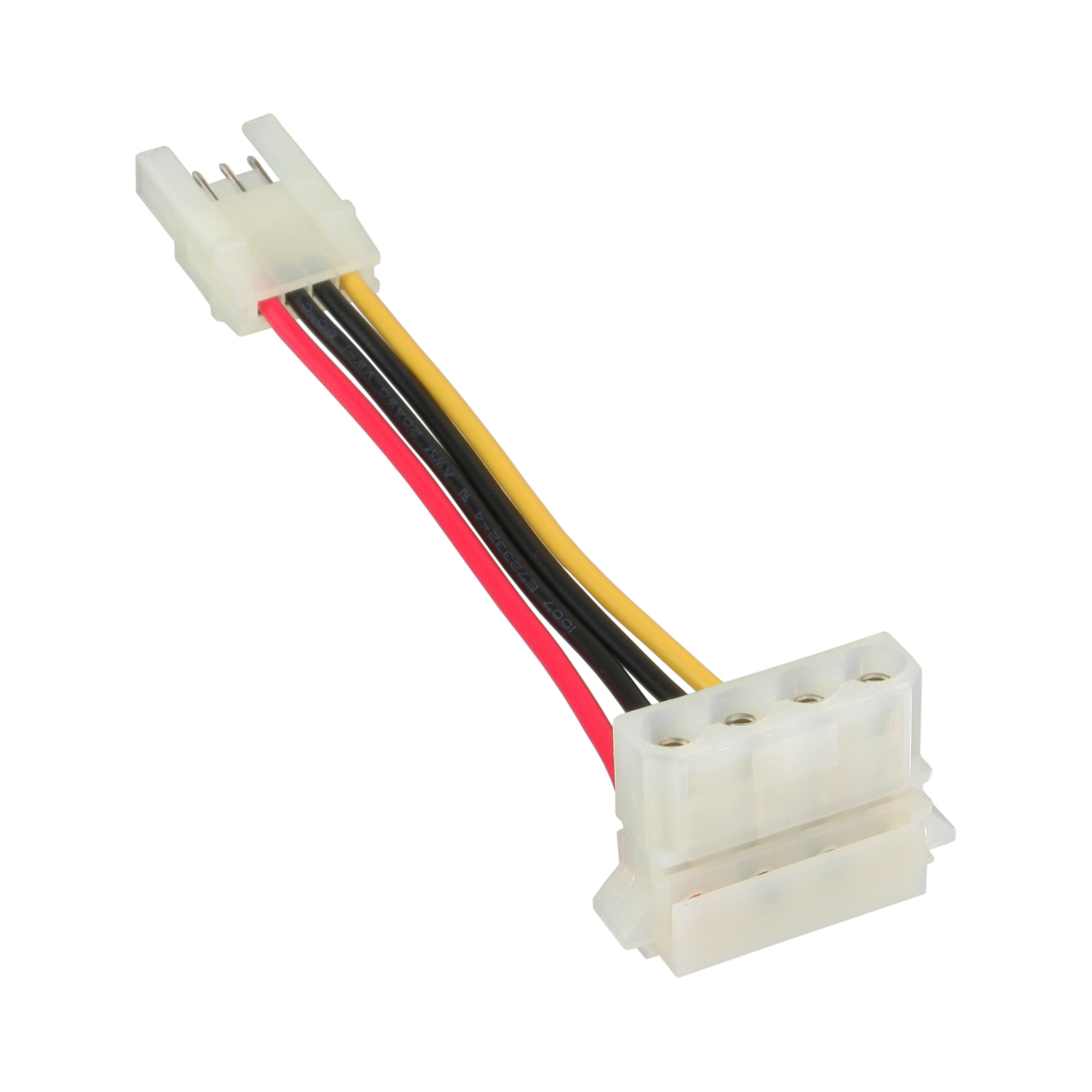 InLine® Stromadapter, 8,89cm (3,5") Buchse zu 13,34cm (5,25") Stecker gewinkelt, 6cm InLine® Stromadapter, 8,89cm (3,5") Buchse zu 13,34cm (5,25") Stecker gewinkelt, 6cm