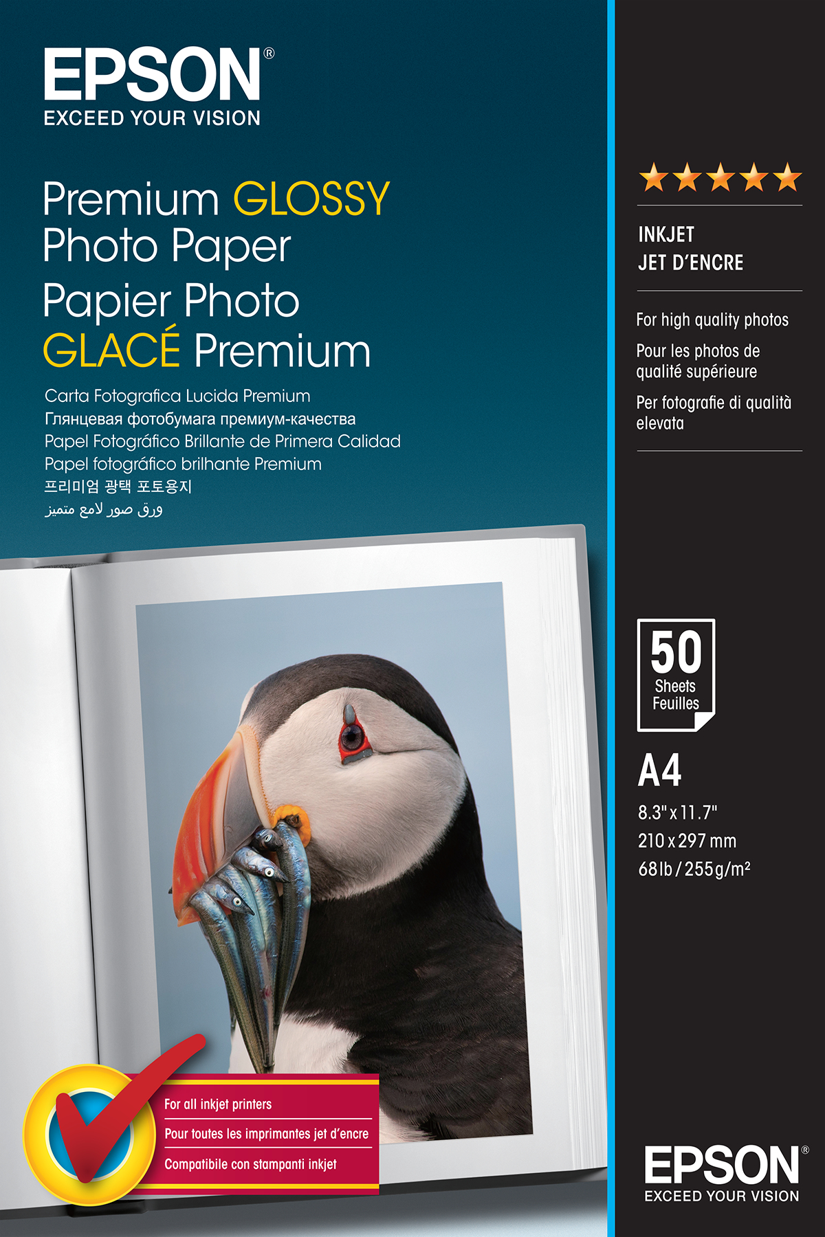 Epson Fotopapier Premium glänzend C13S041624 (A4-50 Blatt) Epson Fotopapier Premium glänzend C13S041624 (A4-50 Blatt)