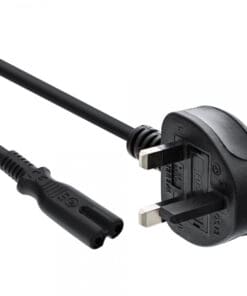 InLine® Netzkabel, Netzstecker England auf Euro 8 C7 Stecker, 1,8m, schwarz