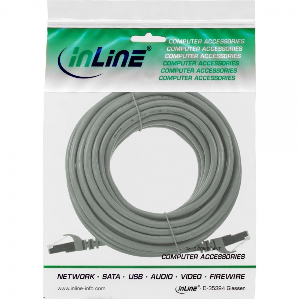 InLine® Patchkabel, U/UTP, Cat.5e, grau, 10m, AWG26, grau InLine® Patchkabel, U/UTP, Cat.5e, grau, 10m, AWG26, grau – Bild 2