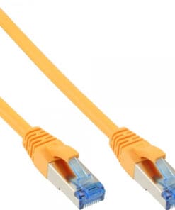 Patchkabel, S/FTP (PiMf), Cat.6A, 500MHz, halogenfrei, Kupfer, gelb, 7,5m, gelb