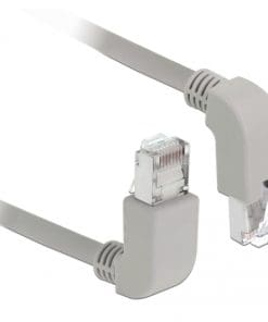 Delock Netzwerkkabel RJ45 Cat.5e SF/UTP oben / unten gewinkelt 2 m