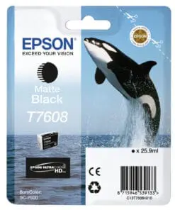 Epson Tintenpatrone T7608 matt Schwarz (26 ml)