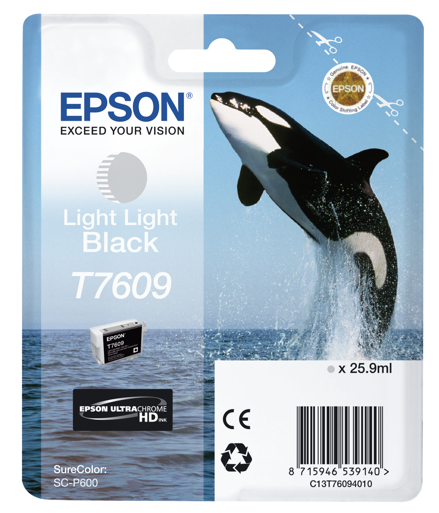 Epson Tintenpatrone T7609 hell hell Schwarz (26 ml) Epson Tintenpatrone T7609 hell hell Schwarz (26 ml)
