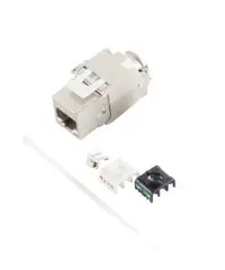 helos Cat.6a Keystone Modul 22-26 AWG 15,45 mm breit werkzeuglos