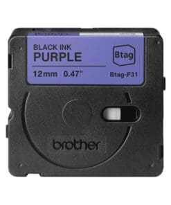 Alternative view of Brother Schriftband BTAG-F31 Schwarz auf Lila 12 mm x 4 m