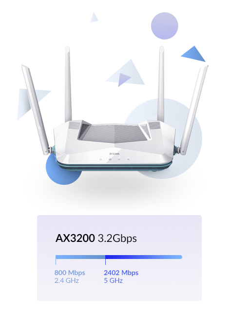 D-Link R32EAGLE PRO AI AX3200 Smart RouterWi-Fi 6, IEEE 802.11 D-Link R32EAGLE PRO AI AX3200 Smart RouterWi-Fi 6, IEEE 802.11 – Bild 8
