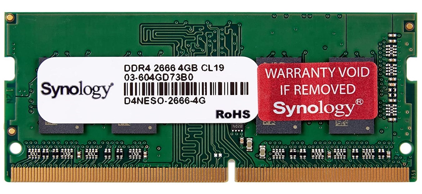 Synology RAM-Erweiterung, DDR4 - 4 GB - SO DIMM 260-PIN - ungepuffert Synology RAM-Erweiterung, DDR4 - 4 GB - SO DIMM 260-PIN - ungepuffert