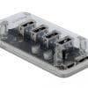 Delock Externer USB 3.0 Hub mit 4 Ports transparent